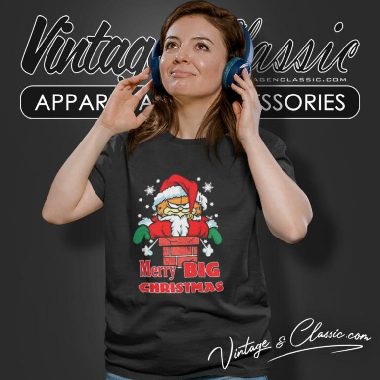 Garfield Merry Big Christmas Women T Shirt Garfield Merry Big Christmas Women T Shirt