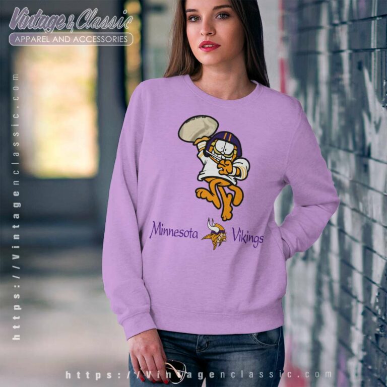 Garfield Minnesota Vikings Sweatshirt Garfield Minnesota Vikings Sweatshirt