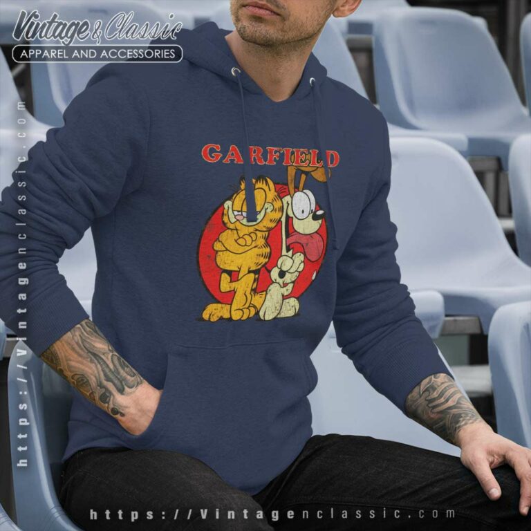 Garfield Odie Distressed Shirt Hoodie Garfield Odie Distressed Shirt Hoodie