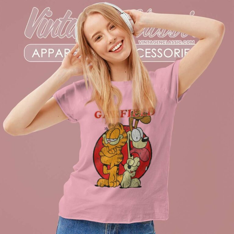 Garfield Odie Distressed Shirt Women TShirt Garfield Odie Distressed Shirt Women TShirt