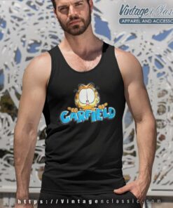 Garfield Scetched Face Shirt Tank Top Racerback