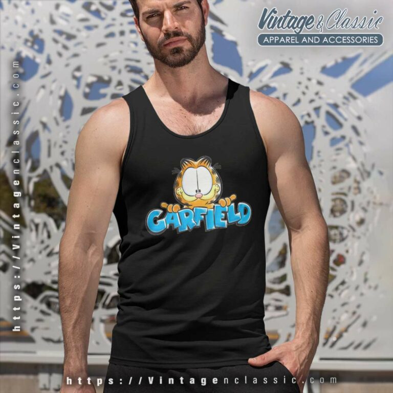 Garfield Scetched Face Shirt Tank Top Racerback Garfield Scetched Face Shirt Tank Top Racerback