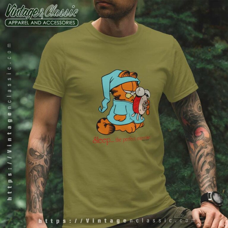 Garfield Shirt Sleep Is The Perfect Exercise T Shirt Garfield Shirt Sleep Is The Perfect Exercise T Shirt