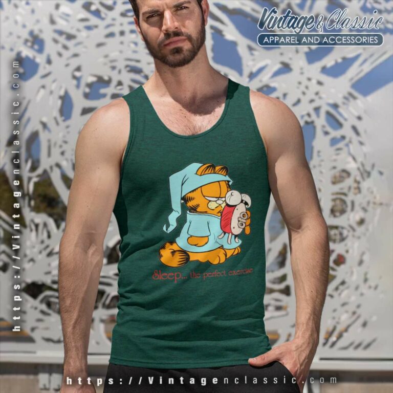 Garfield Shirt Sleep Is The Perfect Exercise Tank Top Racerback Garfield Shirt Sleep Is The Perfect Exercise Tank Top Racerback