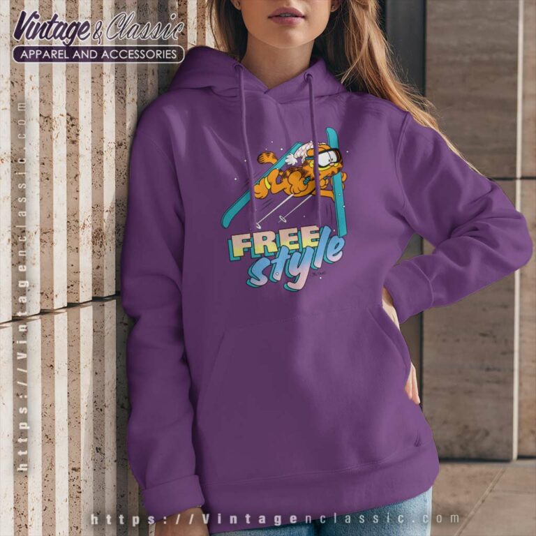 Garfield Skiing Hoodie Garfield Skiing Hoodie