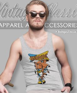 Garfield Sonic The Hedgehog Tank Top Racerback