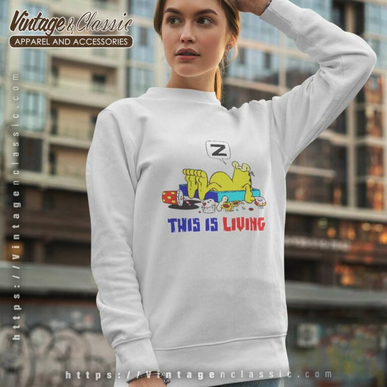 Garfield This Is Living Sweatshirt Garfield This Is Living Sweatshirt