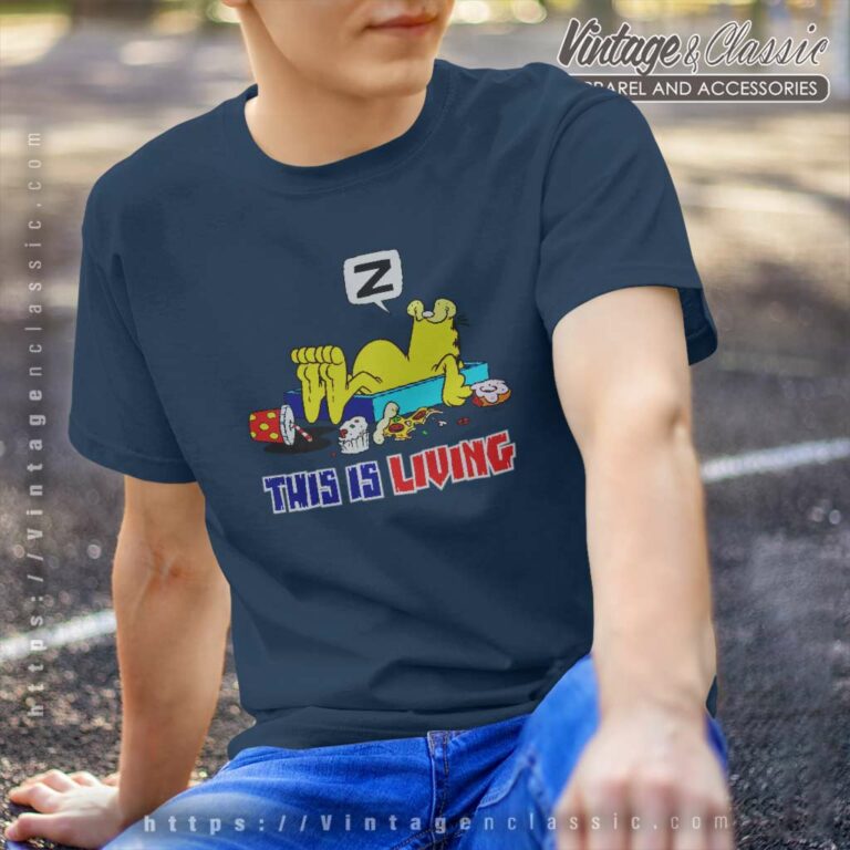 Garfield This Is Living T Shirt Garfield This Is Living T Shirt