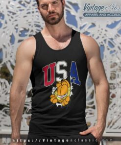 Garfield Unisex Usa Shirt 4 Garfield Unisex Usa Shirt Tank Top Racerback