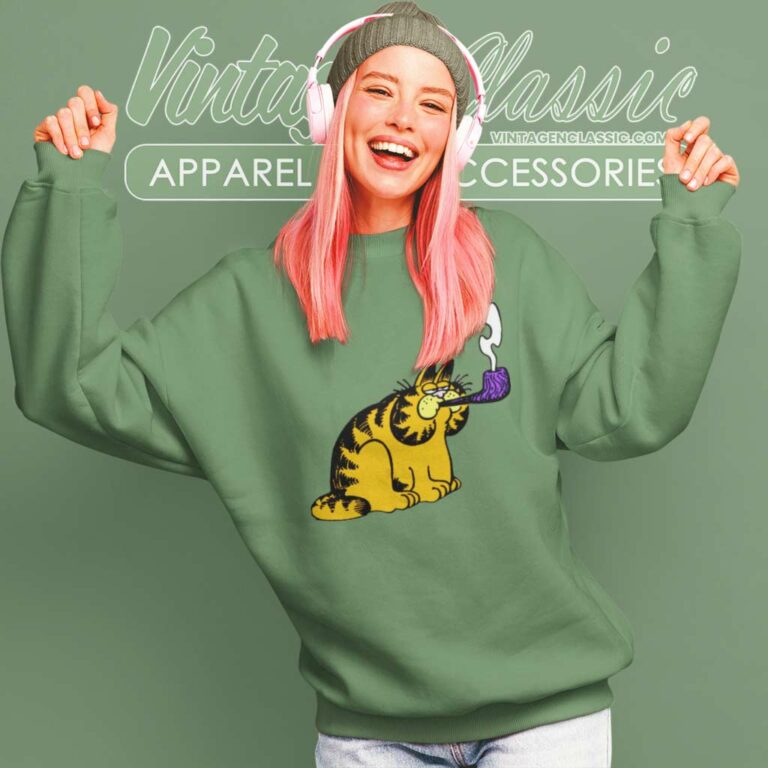Garfield With Pipe Sweatshirt Garfield With Pipe Sweatshirt