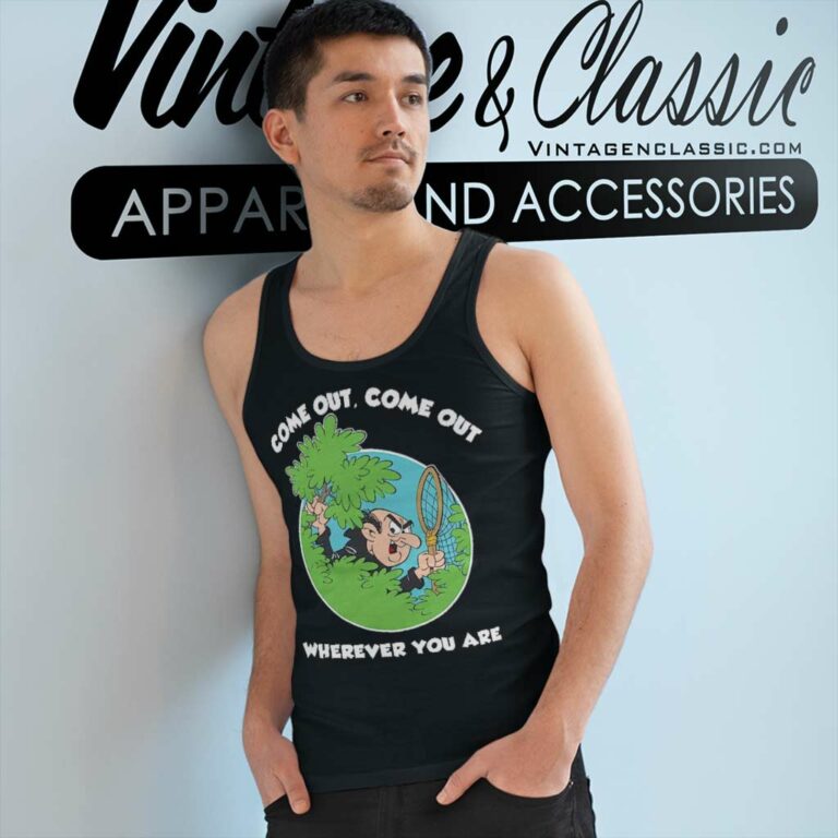 Gargamel Come Out Smurfs Tank Top Racerback Gargamel Come Out Smurfs Tank Top Racerback