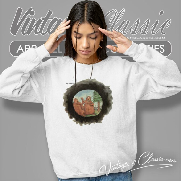 Gary Larson Comic Strip Bears Hunting The Far Side Sweatshirt Gary Larson Comic Strip Bears Hunting The Far Side Sweatshirt