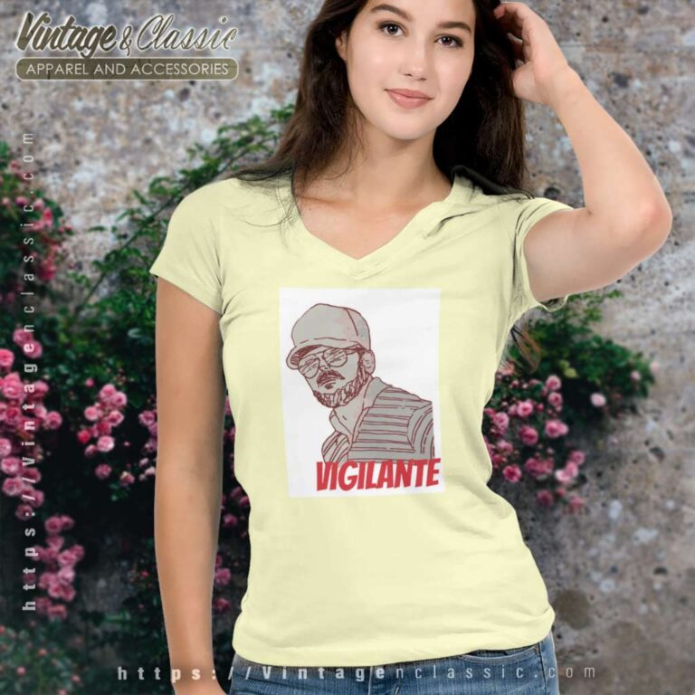 Gary Plauche Vigilante V Neck TShirt Gary Plauche Vigilante V Neck TShirt