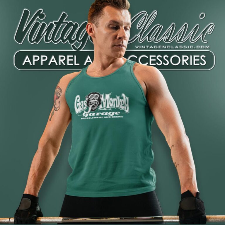 Gas Monkey Garage Blood Sweat And Beers Tank Top Racerback Gas Monkey Garage Blood Sweat And Beers Tank Top Racerback