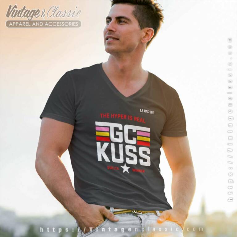 Gc Kuss Vuelta Winner Shirt Team Jumbo Visma The Hyper Is Real V Neck TShirt Gc Kuss Vuelta Winner Shirt Team Jumbo Visma The Hyper Is Real V Neck TShirt