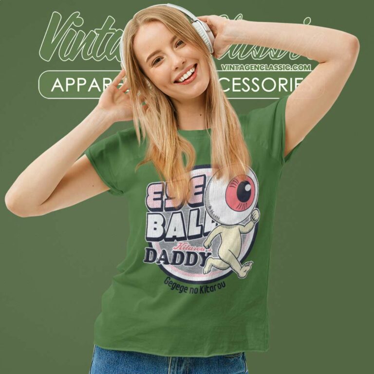 Gegege No Kitaro Eye Ball Daddy Women TShirt Gegege No Kitaro Eye Ball Daddy Women TShirt