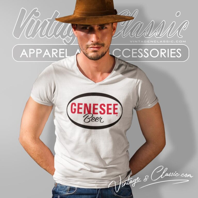 Genesee Beer Little Bit Of Poland V Neck TShirt Genesee Beer Little Bit Of Poland V Neck TShirt