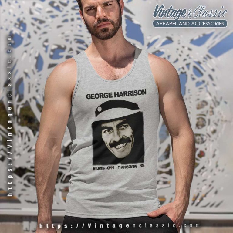 George Harrison 1974 Thanksgiving Tank Top Racerback George Harrison 1974 Thanksgiving Tank Top Racerback