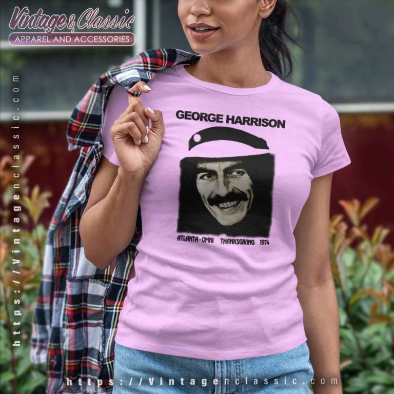 George Harrison 1974 Thanksgiving Women TShirt George Harrison 1974 Thanksgiving Women TShirt