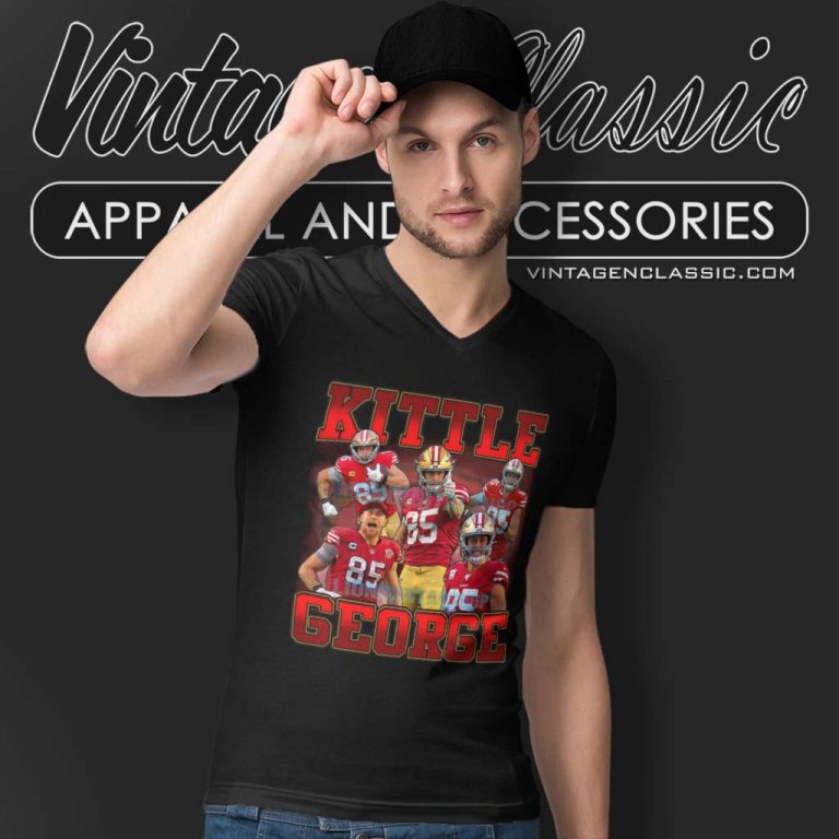 George Kittle San Francisco 49ers Fans V Neck TShirt George Kittle San Francisco 49ers Fans V Neck TShirt