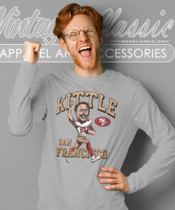 George Kittle San Francisco 49ers Caricature Long Sleeve Tee