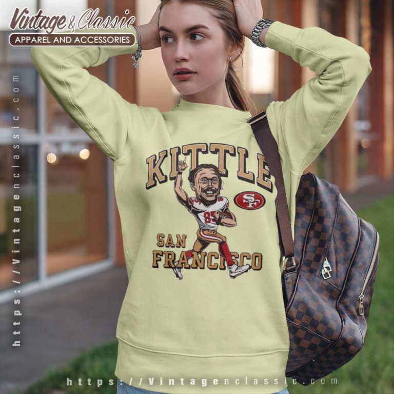 George Kittle San Francisco 49ers Caricature Sweatshirt George Kittle San Francisco 49ers Caricature Sweatshirt