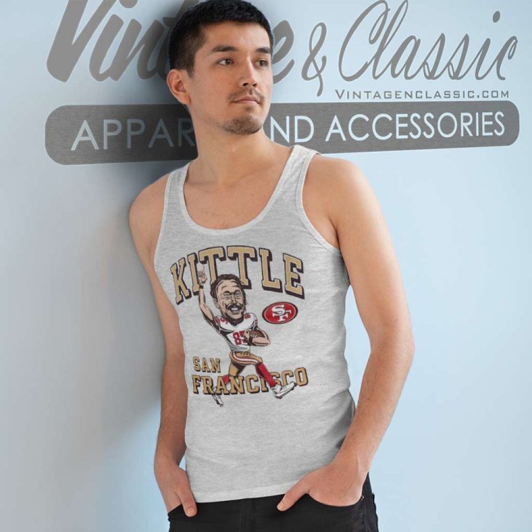 George Kittle San Francisco 49ers Caricature Tank Top Racerback George Kittle San Francisco 49ers Caricature Tank Top Racerback