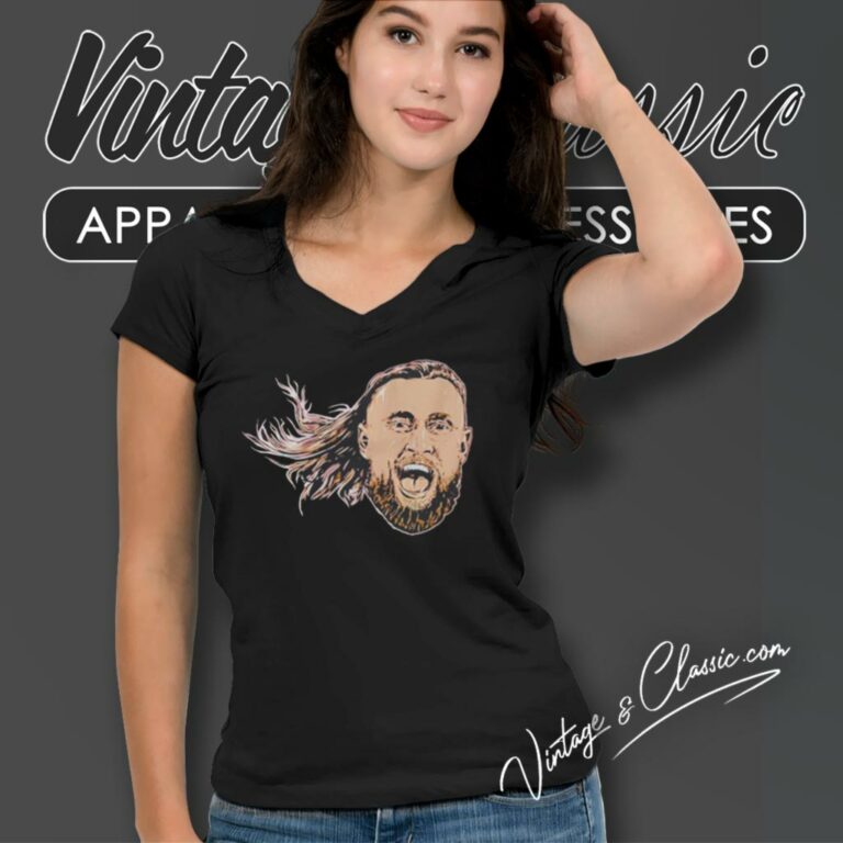 George Kittle Swag Head San Francisco 49ers V Neck TShirt George Kittle Swag Head San Francisco 49ers V Neck TShirt