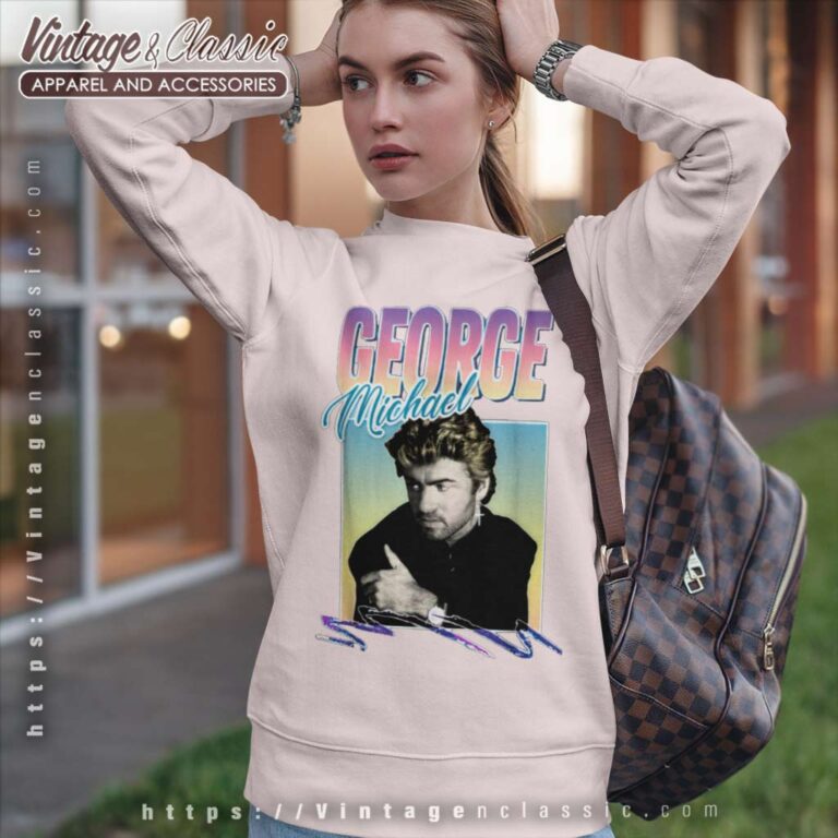 George Michael 80s Styled Sweatshirt George Michael 80s Styled Sweatshirt