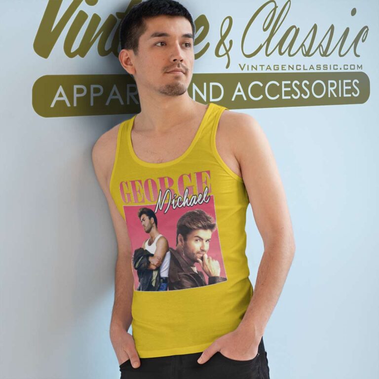 George Michaels Legends Live Forever Tank Top Racerback George Michaels Legends Live Forever Tank Top Racerback