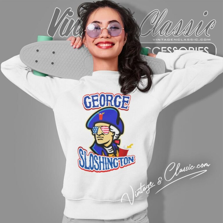 George Sloshington Independence Day Beer Sweatshirt George Sloshington Independence Day Beer Sweatshirt
