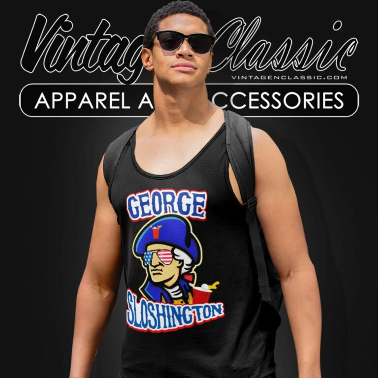 George Sloshington Independence Day Beer Tank Top Racerback George Sloshington Independence Day Beer Tank Top Racerback