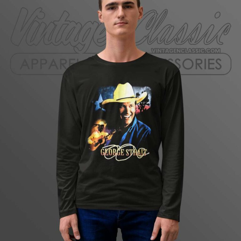 George Strait Country Music Long Sleeve Tee George Strait Country Music Long Sleeve Tee