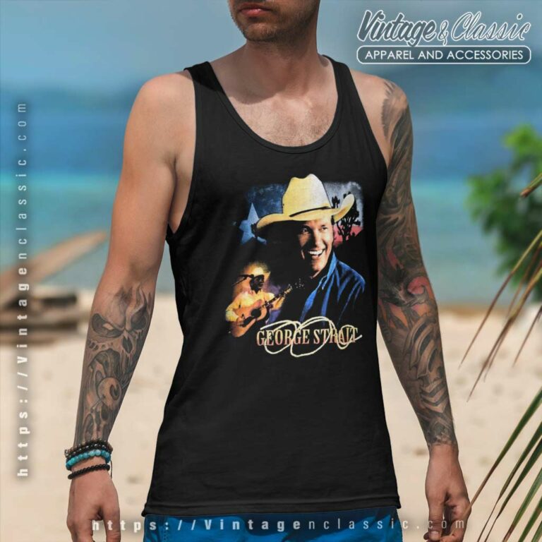George Strait Country Music Tank Top Racerback George Strait Country Music Tank Top Racerback