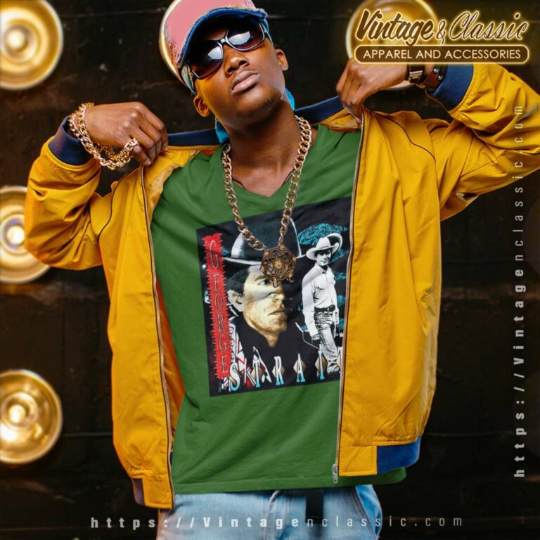 George Strait Country Music Tour V Neck TShirt George Strait Country Music Tour V Neck TShirt