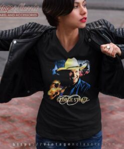 George Strait Country Music Shirt 6 George Strait Country Music V Neck TShirt