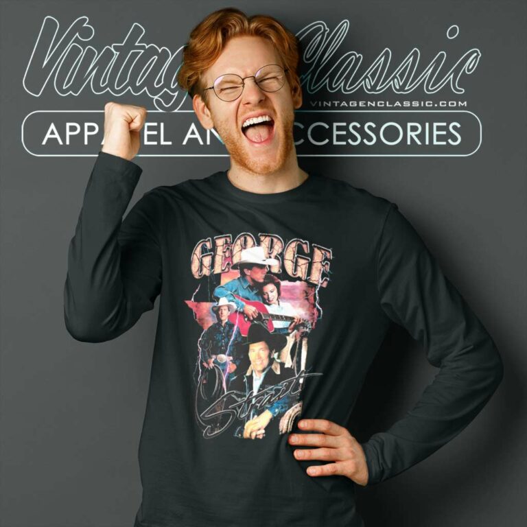 George Strait Inspired Long Sleeve Tee George Strait Inspired Long Sleeve Tee