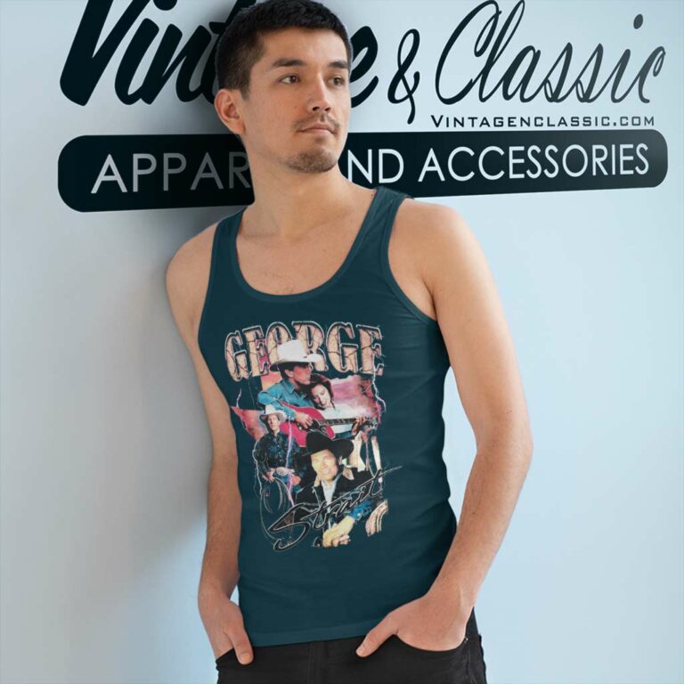 George Strait Inspired Tank Top Racerback George Strait Inspired Tank Top Racerback