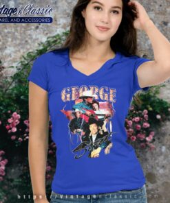 George Strait Inspired Shirt 6 George Strait Inspired V Neck TShirt
