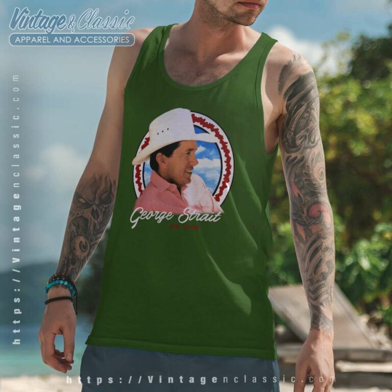 George Strait On Tour Tank Top Racerback George Strait On Tour Tank Top Racerback