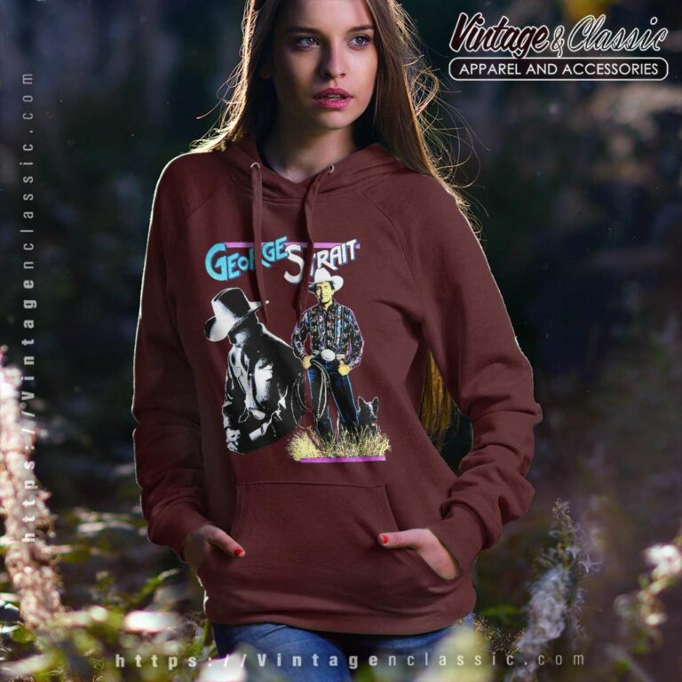 George Strait Shirt Cowboy Western Portrait Hoodie George Strait Shirt Cowboy Western Portrait Hoodie
