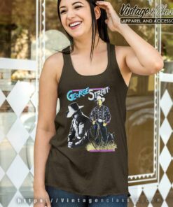George Strait Shirt Cowboy Western Portrait 5 George Strait Shirt Cowboy Western Portrait Tank Top Racerback