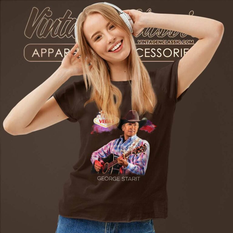George Strait Strait To Vegas Women TShirt George Strait Strait To Vegas Women TShirt