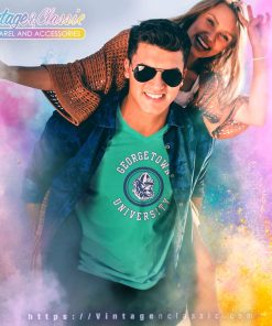 Georgetown Hoyas University Ncaa V Neck TShirt