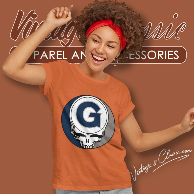 Georgetown University Grateful Dead Steal Your Face Women T Shirt Georgetown University Grateful Dead Steal Your Face Women T Shirt