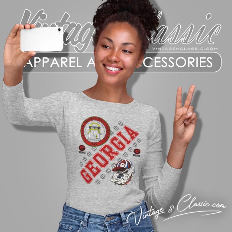 Georgia Bull Dogs Football Uga Long Sleeve Tee Georgia Bull Dogs Football Uga Long Sleeve Tee