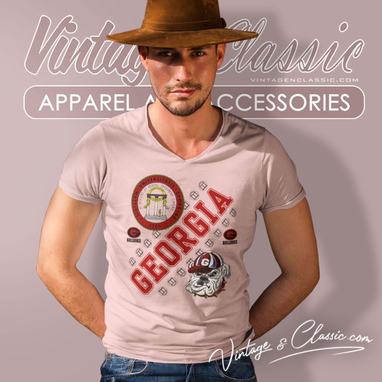 Georgia Bull Dogs Football Uga V Neck TShirt Georgia Bull Dogs Football Uga V Neck TShirt