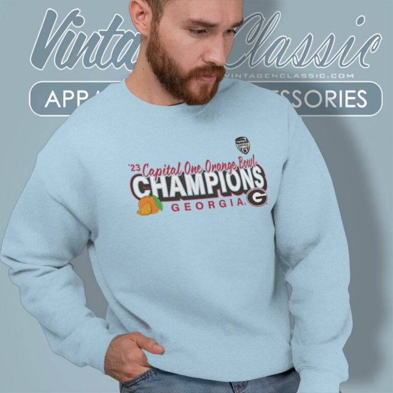 Georgia Bulldogs 2023 Capital One Orange Bowl Champions Sweatshirt Georgia Bulldogs 2023 Capital One Orange Bowl Champions Sweatshirt