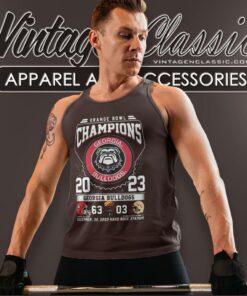 Georgia Bulldogs 2023 Orange Bowl Champions 63 03 Seminoles Tank Top Racerback