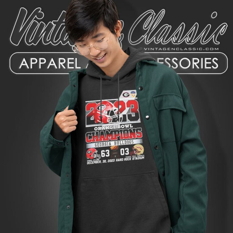 Georgia Bulldogs 63 03 Fsu Orange Bowl Champions Hoodie Georgia Bulldogs 63 03 Fsu Orange Bowl Champions Hoodie